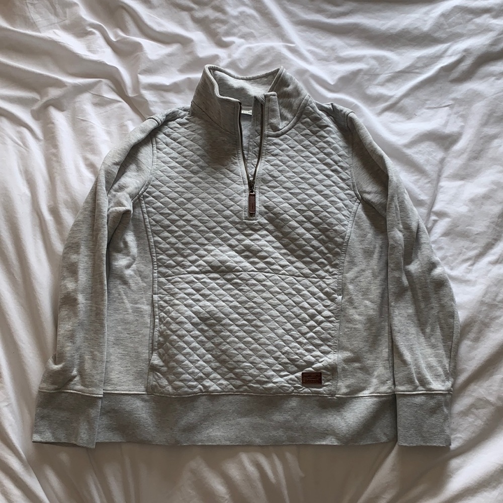 EUC L.L. Bean Quilted Pullover sz S Petite